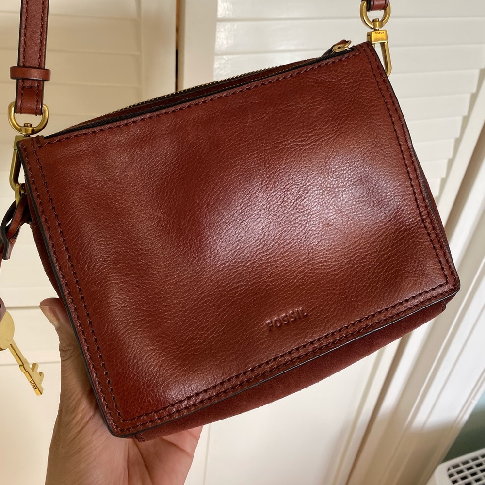 Fossil crossbody Campbell leather bag